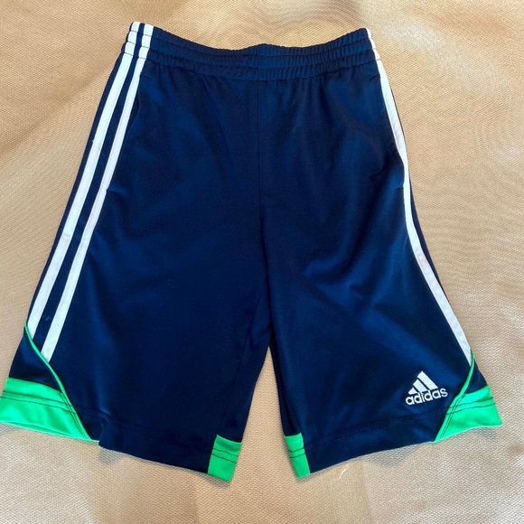 blue adidas climalite shorts